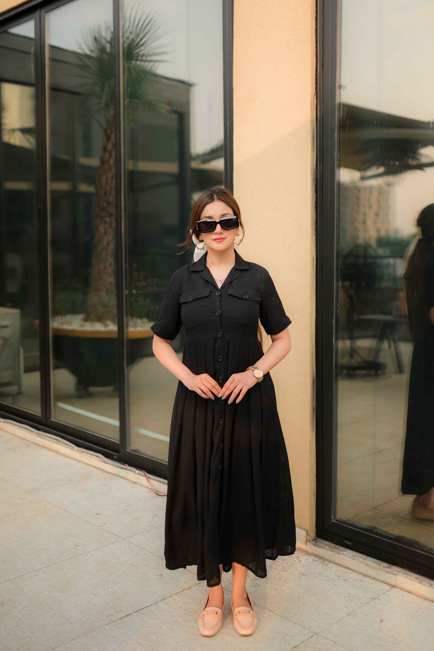 Elegant Buttonline Maxi - Free Delivery 🚚