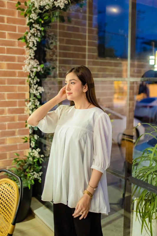 Pleated Flow Top