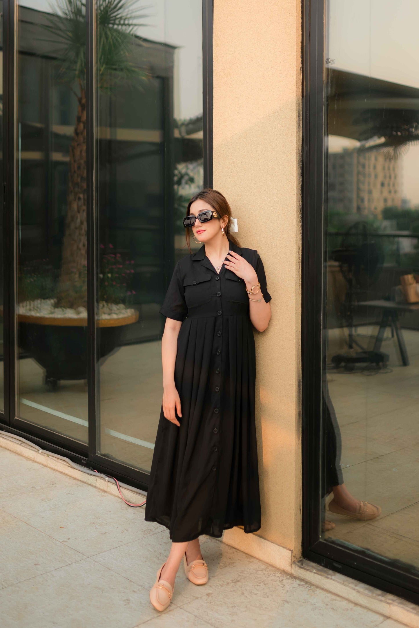 Elegant Buttonline Maxi - Free Delivery 🚚